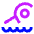 Swimming Icon from Sharp Neon Set