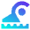 Swimming Icon from Sharp Gradient Set