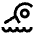 Swimming Icon from Sharp Line Set