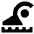 Swimming Icon from Sharp Solid Set