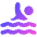 Swimming Icon from Plump Gradient Set