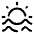 Water Sun Icon from Solar Broken Set