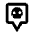 Map Pin Square Skull Dangerous Restrict Area Icon from Nova Line Set