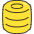 Money Coin 2 Icon from Stickies Colors Set