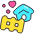 Home Fence Icon from Stickies Colors Set