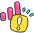 Signal Notification Icon from Stickies Colors Set