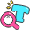 Search Font Icon from Stickies Colors Set