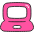Labtop Icon from Stickies Colors Set