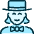 Professions Woman Magician_1 Icon from Ultimate Duotone Set