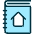 Project Book House Icon from Ultimate Duotone Set