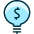 Cash Bulb Icon from Ultimate Duotone Set