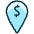 Cash Pin Icon from Ultimate Duotone Set