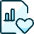 Data File Bars Heart Icon from Ultimate Duotone Set