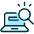 Seo Search Laptop Icon from Ultimate Duotone Set | Free Download as SVG Vector and Transparent PNG | Streamline icons