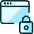 App Window Lock Icon from Ultimate Duotone Set