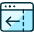 App Window Move Left Icon from Ultimate Duotone Set