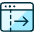 App Window Move Right Icon from Ultimate Duotone Set