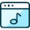 App Window Music Icon from Ultimate Duotone Set