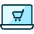 Laptop Shopping Cart Icon from Ultimate Duotone Set