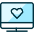 Monitor Heart Icon from Ultimate Duotone Set | Free Download as SVG Vector and Transparent PNG | Streamline icons