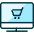 Monitor Shopping Cart Icon from Ultimate Duotone Set