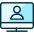 Monitor User Icon from Ultimate Duotone Set