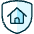 Shield Home Icon from Ultimate Duotone Set