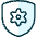 Shield Settings Icon from Ultimate Duotone Set | Free Download as SVG Vector and Transparent PNG | Streamline icons