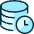 Database Clock Icon from Ultimate Duotone Set