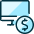 Monitor Cash Icon from Ultimate Duotone Set