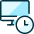 Monitor Clock Icon from Ultimate Duotone Set