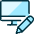 Monitor Edit Icon from Ultimate Duotone Set