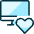 Monitor Heart Icon from Ultimate Duotone Set | Free Download as SVG Vector and Transparent PNG | Streamline icons