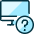 Monitor Question Icon from Ultimate Duotone Set