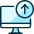 Desktop Monitor Upload Icon from Ultimate Duotone Set | Free Download as SVG Vector and Transparent PNG | Streamline icons