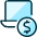 Laptop Cash Icon from Ultimate Duotone Set