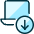 Laptop Download Icon from Ultimate Duotone Set