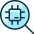 Computer Chip Search Icon from Ultimate Duotone Set