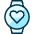 Smart Watch Circle Heart Icon from Ultimate Duotone Set | Free Download as SVG Vector and Transparent PNG | Streamline icons