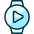 Smart Watch Circle Play Icon from Ultimate Duotone Set