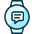 Smart Watch Circle Text Icon from Ultimate Duotone Set