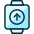 Smart Watch Square Upload Icon from Ultimate Duotone Set