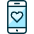 Phone Action Heart Icon from Ultimate Duotone Set | Free Download as SVG Vector and Transparent PNG | Streamline icons