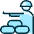 Protection Sand Bag Soldier Icon from Ultimate Duotone Set