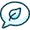 Ecology Leaf Message icon - Free transparent PNG, SVG. No sign up needed.