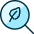Ecology Leaf Search Icon from Ultimate Duotone Set