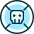 Pollution Skull Icon from Ultimate Duotone Set