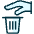 Recycling Hand Trash 1 Icon from Ultimate Duotone Set