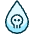 Pollution Drop Skull Icon from Ultimate Duotone Set