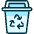 Recycling Trash Bin Icon from Ultimate Duotone Set